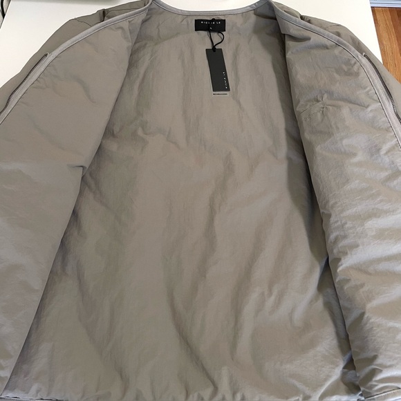 NWT Richie Le Nylon Half Zip Puffy Jacket Chalk Taupe Grey XL - Picture 7 of 12